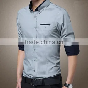 2016 New Style Men's Shirts Business Men Long Sleeve Shirt Fomal Dress Shirts thumbnail-6