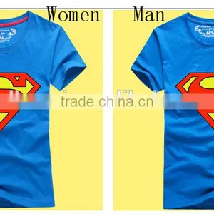 New Cheap Wholesale Pure Cotton Printed t Shirt for Couples thumbnail-2