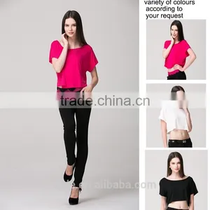 High Quality Women Casual White T-shirt thumbnail-6