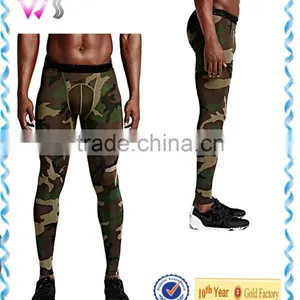 Hot Sale Mens Long Compression Sportswear Camo Pants for Yoga Wear Gym Wear High Quality Trousers For Yoga thumbnail-3