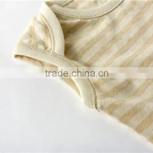 Wholesale 100% Organic Cotton Sleeveless Infant Onesie Baby Clothes Custom Logo thumbnail-5