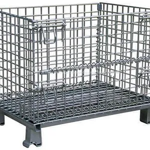 Industrial Rigid Wire Mesh Container Collapsible For Storage thumbnail-1