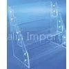 HIPS, Acrylic Tiered Display Shelves / Shelving for Leaflets, Brochure, Instruction Books thumbnail-1