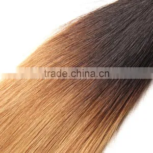 8A Grade Virgin Human Hair Bundles 1b/27 Ombre Peruvian Yaky Straight Hair thumbnail-5
