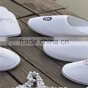 Top Quality Cotton Velvet Personalized Hotel Slippers With Logo thumbnail-5
