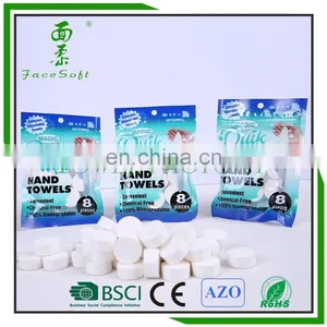 100%rayon Mini Coin Compressed Tablet Tissue/coin Magic Mini Tissue thumbnail-5