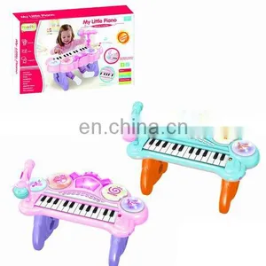 HIgh Quality Cheap Colorful Musical Paino Toys With Microphone thumbnail-3