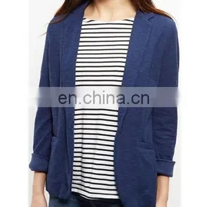Ladies Formal Soft Feeling Lapel Blazer With One Button thumbnail-2