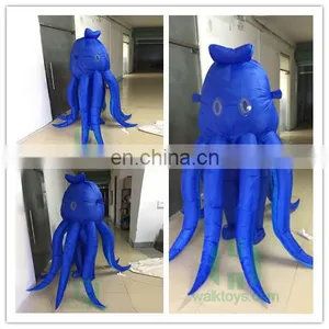 HI CE Inflatable Blue Inkfish Costume for Party thumbnail-1