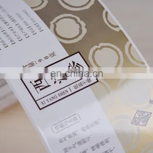 Full Color Printing Custom LOGO Printed Laser Ginseng /medicine Packaging Roll Adhesive Stickers thumbnail-3
