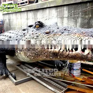 Mini Golf Decoration Artificial Crocodile Animatronic Animal thumbnail-5