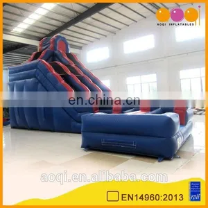 AOQI With Free EN14960 Certificate Inflatable Bouncing Water Slide High 0.55mm Pvc Tarpaulin Inflatable Slide in 2016 thumbnail-1