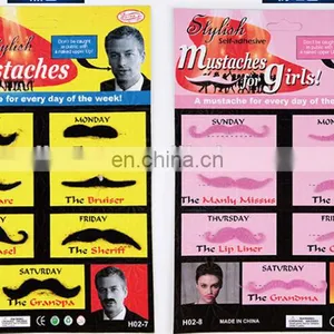 Halloween Stylish Mustaches Fake Beard for Sale thumbnail-1
