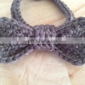 Crochet 3 Pcs Set Newsboy Hat Diaper Cover Set /Suspenders and Bow Tie in Oatmeal & Taupe, Photography Prop for Newborn Baby thumbnail-4
