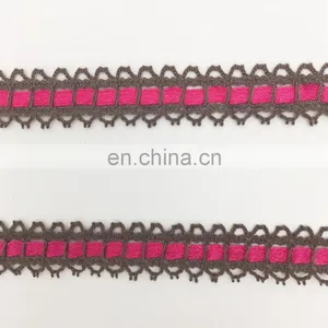 OLCT1436 1.3cm Fashion Beautiful Multi Color Cotton Crochet African Lace for Ladies thumbnail-1