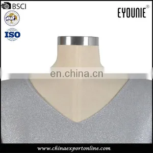 2016 Comfortable V-Neck Casual Cotton Soft Knit Womens Sweaters Mix Metal Yarn Ladies Garment thumbnail-3