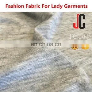 A2806 Shaoxing JC T/C Slub Vintage Fabric Polyester Cotton Knit Activewear Fabric thumbnail-2