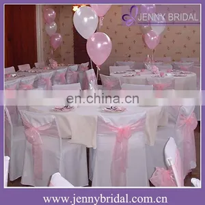 SH057C Wholesale Fancy Blush Organza Cheap Chair Covers Chair Sashes thumbnail-1