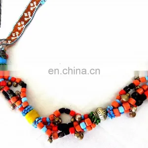 Afghani Handmade Necklace-Vintage Beaded Necklace thumbnail-3