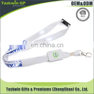 Promotional LED Flashing Lanyards LED Glowing Printing Lanyards thumbnail-2