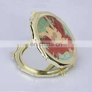 Christmas Gift High Quality Rose Gold Pocket Mirror Compact Mirror thumbnail-3