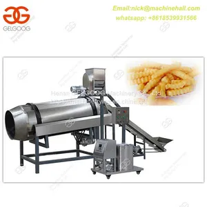 Industrial Fried French Fries Single Drum Seasoning Machine|Hot Selling Potato Chips Seasoning Machine thumbnail-3