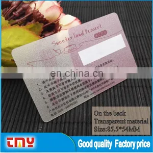 Good Quality Transparent Material Pvc Business Card thumbnail-4