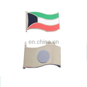 Custom Badges Metal Label Pin Palestine National Flag Magnet Badge thumbnail-1