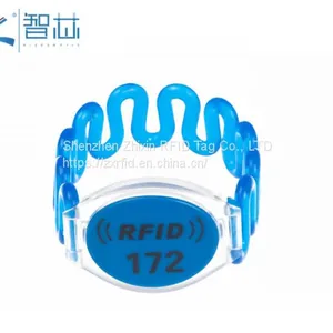 Spa Club Membership RFID Plastic Wristband,Silicone RFID Wristband,Nylon RFID Wristband thumbnail-1