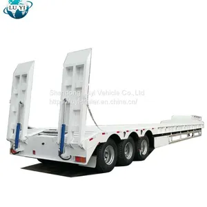 Luyi Trailer Manufacturer Lowbed Lowboy Platform Semi-trailer for Heavy Equipment Transport thumbnail-1