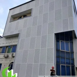 Factory Price 3mm Aluminum Facade Sheet Perforated Panel Metal Cladding Panel Supplier in China thumbnail-3