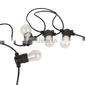 Waterproof Outdoor Custom 48ft 15 Sockets S14 Party Edison Bulb Patio Led String Lights Without Hanging Wire thumbnail-3