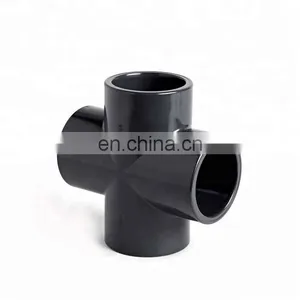 ASTM SCH80 Gray Color UPVC Cross 6" for Water Supply thumbnail-5
