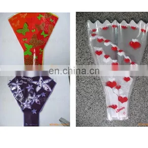 Triangle Special-shaped Plastic BOPP Fresh Flower Bag Making Machine With Hole Puncher With Bottom Sealing Bars With Perforating thumbnail-4