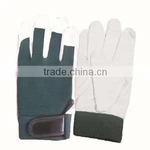 Top Quality Full Palm EN388 Leather Work Glove Safety Glove thumbnail-5