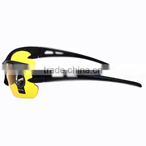 Explosion-proof Lens Polarized Night Vision Sunglasses for Golf, Fishing, Cycling,Wind Mirror Glasses ,Goggle - Black Frame Yell thumbnail-3
