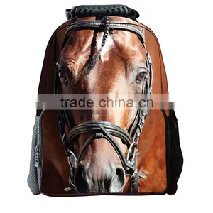 Unisex School Backpack Bags 3D Animal Print Felt Fabric Hiking Daypacks School Backpack Bags 3D Animal thumbnail-1