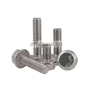 Zinc Plated Grade 5 Steel Hex Head Flange Bolt Flanged M8 thumbnail-1