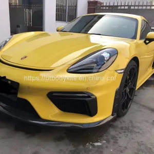 For 2016-up 718 Converted GT4 Bodykits Front Bumper Side Vent Rear Diffuser Rear Wing Spoiler thumbnail-3