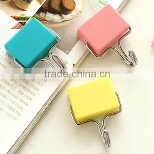 Powerhouse Yellow Pink Blue Color Metal Door Magnet Hook thumbnail-2