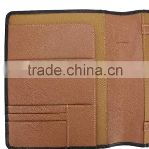 Wholesale High Quality Custom Zip A4 Size Genuine Saffiano Leather Office File Bag Document Folder Notebook thumbnail-5