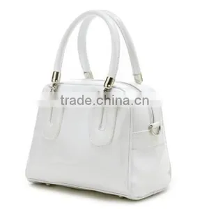 Smooth Leather Bright PU Handbag thumbnail-6