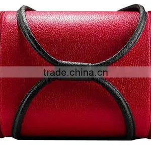 Custom Make Hard Shell Faux Leather Makeup Storage Box,Beauty Vanity Carrying Case,Leather Cosmetic Train Case With Trays thumbnail-3
