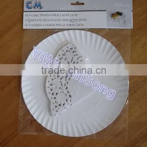 Round Paper Doily With Plate Packed thumbnail-1