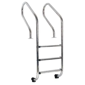 Swimming Pool Ladder 304/316 Stainless Steel 1.0/1.2 Thickness Anti-slip Pool Ladder For Sale thumbnail-5