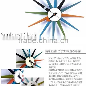 Original Quality Colorful Sun Wall Clock thumbnail-6