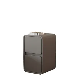 Cream Style Bedside Table Solid Wood Storage Cabinet thumbnail-4