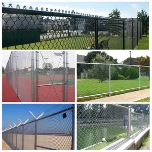 50x50 60x60 3ft 4ft 5ft 6ft 8ft Tall 8 Gauge Security Mesh Fence Fabric Roll Galvanized Chain Link Fencing in Kenya thumbnail-4