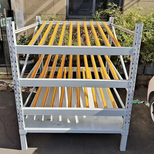 Sliding Roller Gravity Flow Shelving for Optimized Warehouse Storage Space thumbnail-4