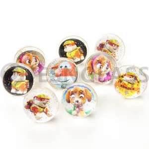 Factory Wholesale Various Design Paper Card Bouncy Toy Rubber Balls thumbnail-1